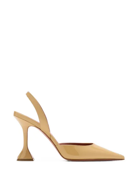 Amina Muaddi Holli 95 slingback pumps Neutrals 17S366507HOL