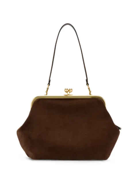 Coach kisslock frame bag 27 Brown CEW05
