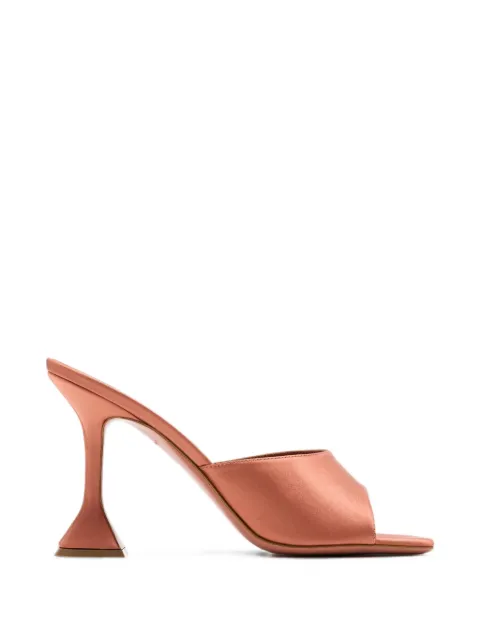 Amina Muaddi Lupita 95 mules Brown 17S366513LUP