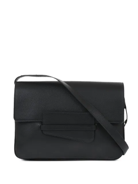 Il Bisonte hammered leather bag Black BSH159PI0013BK255H25