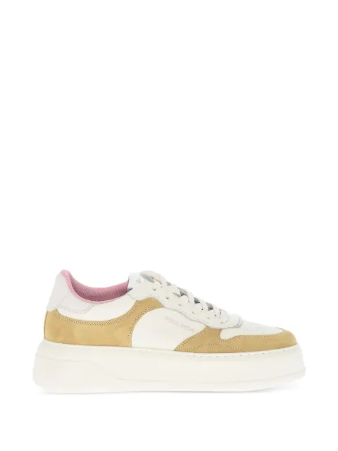 Woolrich hammered-leather suede sneakers White CMWFFO1512FRUWF205W2400