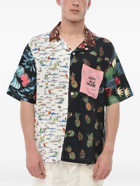 GALLERY DEPT. patchwork short-sleeve shirt Black VPF1299