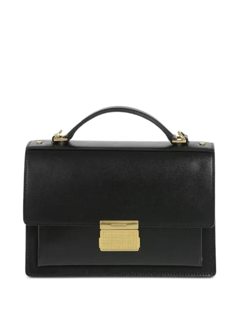 Golden Goose Venezia bag in black boarded leather with gold details Black GWA00467A000565