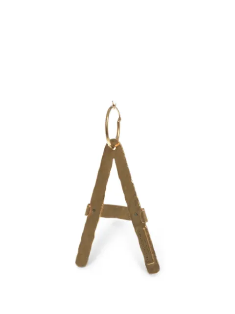 Stella McCartney A-shaped pendant earring Gold 900604W88208098
