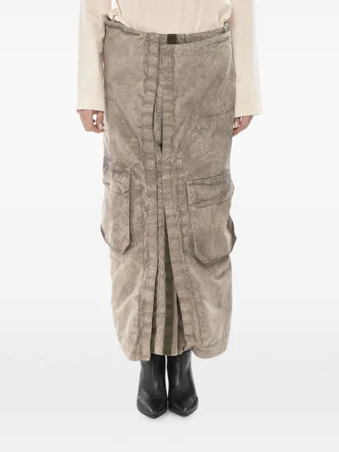 Y/Project maxi cargo denim skirt Neutrals 103SK001F565