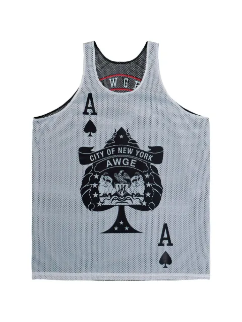AWGE reversible mesh tank top Grey AS6SXH03APT2217001