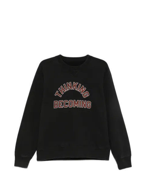 sacai slogan-print sweatshirt Black 2601179S