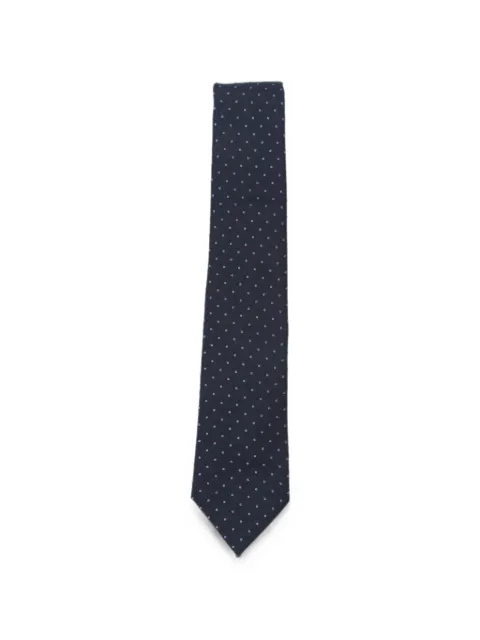 Emporio Armani polka-dot silk tie Blue EM001344TE22402