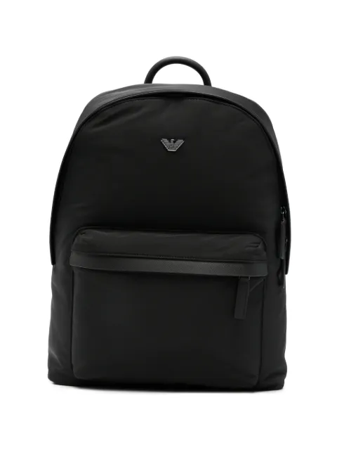 Emporio Armani logo-plaque backpack Black EM001795AF28784