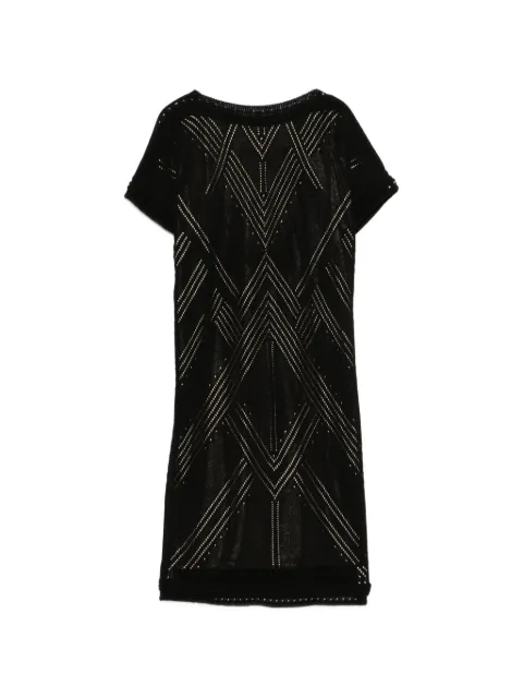 Celine Pre-Owned 2000s scoop-back mini dress Black CE520CDC