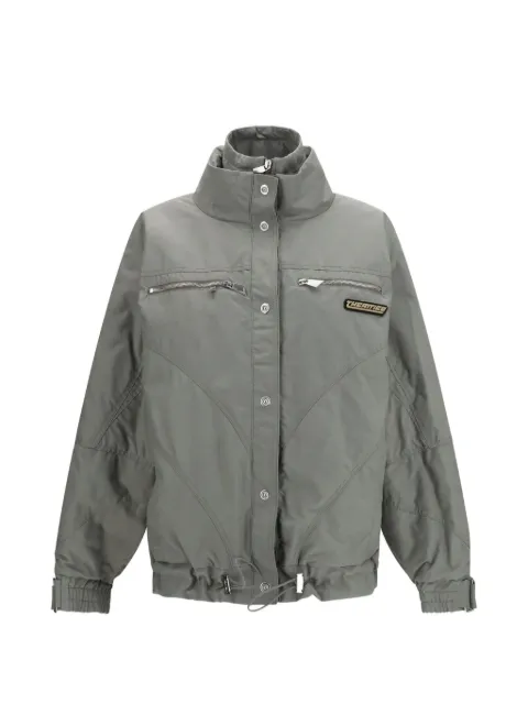 The Attico high-neck zipped bomber jacket Green 261WCB00118CCP111AA