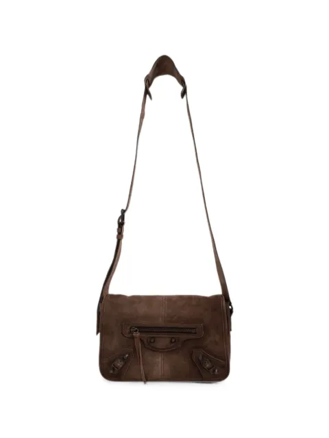 Balenciaga small Le City Flap messenger bag Brown 8731732ACL3
