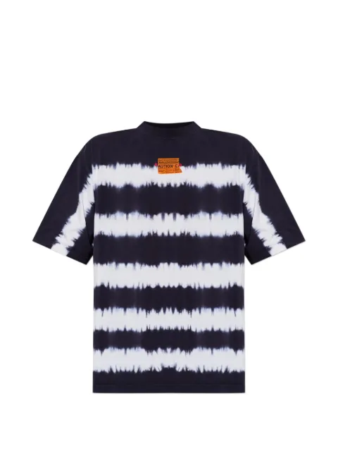 Balenciaga tie-dye logo-print T-shirt Black 764235TUVP7