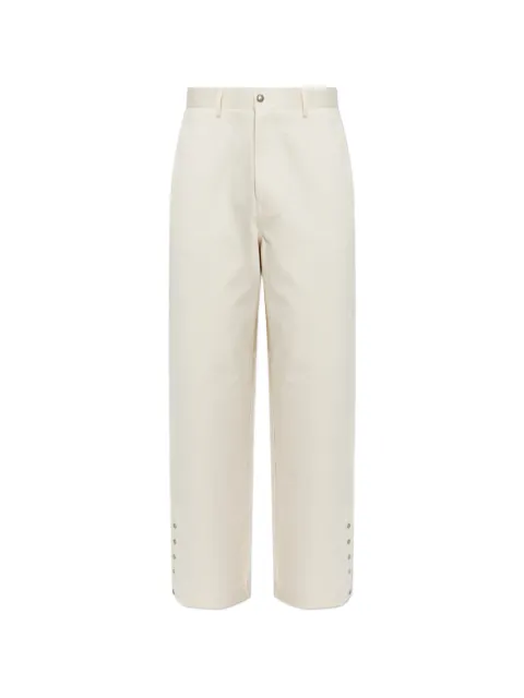 Palm Angels press-stud straight-leg trousers Neutrals PAMCA003FB0010372