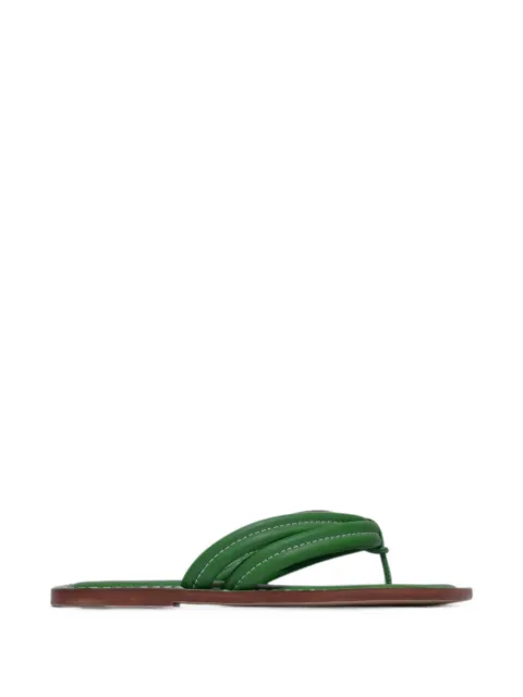 Bernardo Miami padded thong sandals Green MIAMIKELLY