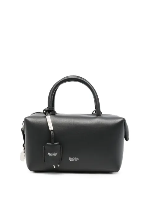 Max Mara Holdalls logo-print leather mini bag Grey 2624516071600