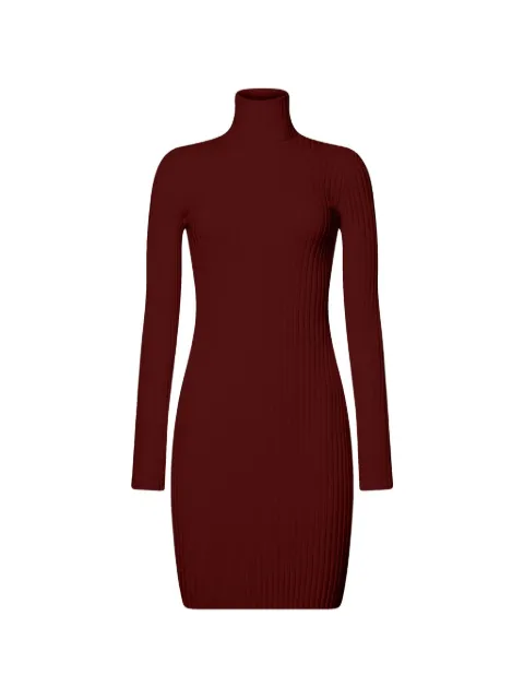 Wolford Merino ribbed-knit mini dress Red 527703265