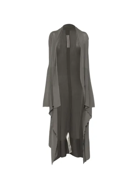 Rick Owens ribbed asymmetric cardigan Grey RP02F5643M