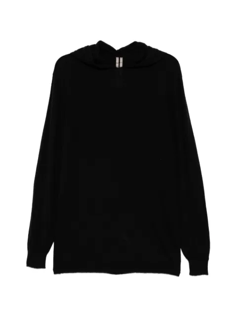 Rick Owens knit hoodie Black RU02F4623WS09