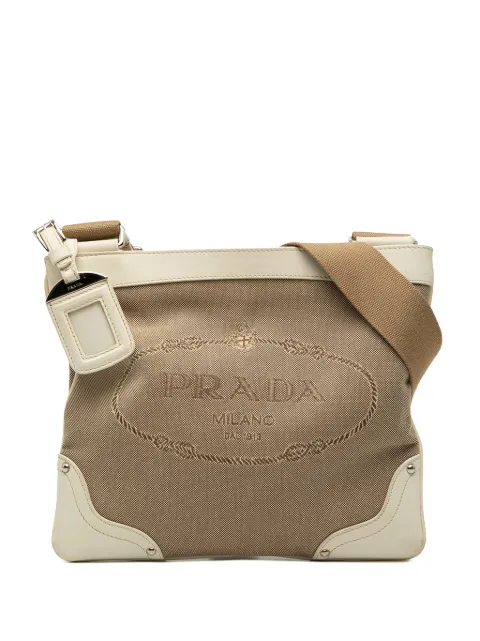 Prada Pre-Owned 2010-2026 Canvas Canapa Logo crossbody bag Neutrals A1L0BXN231VJZ6VF