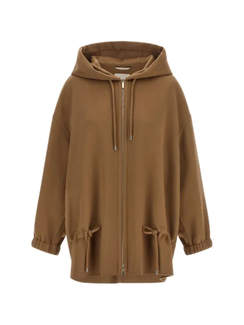 Max Mara hooded drawstring coat Brown 2629086041600045