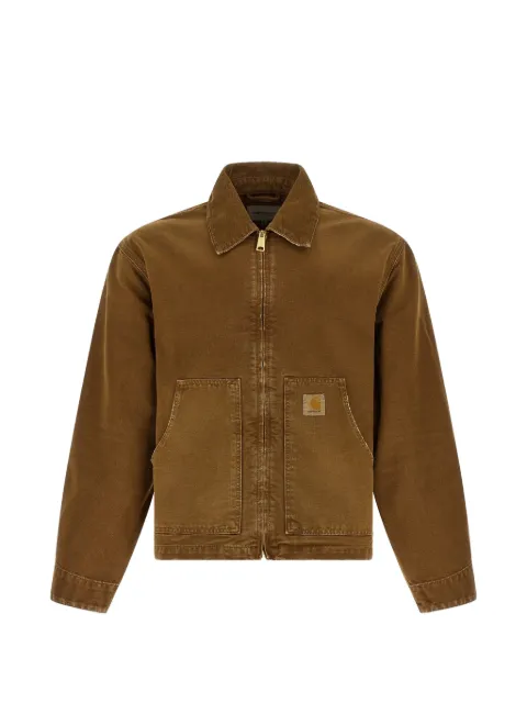 Carhartt WIP corduroy-collar canvas jacket Brown I036867