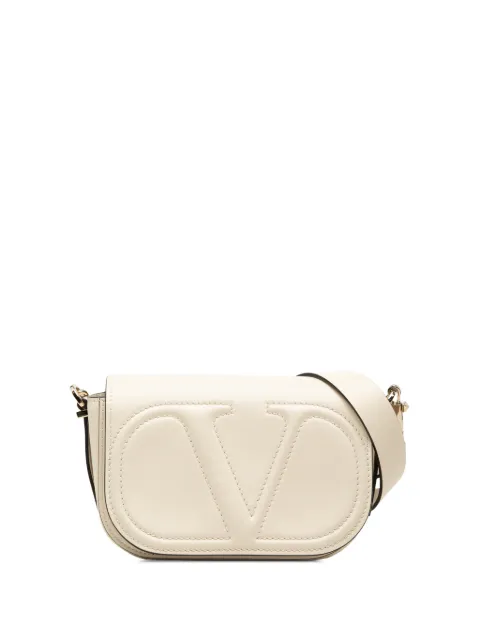 Valentino Garavani Pre-Owned 2018-2026 Small Calfskin VLogo Walk crossbody bag White 5BYK0ETS2DD90LK0