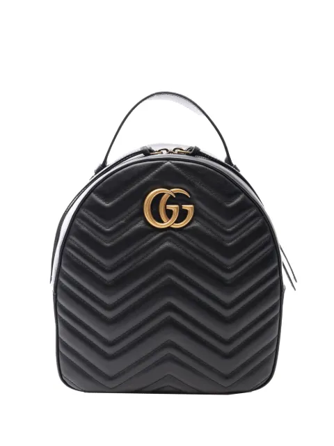 Gucci Pre-Owned 2000-2015 Small GG Marmont Matelasse Leather backpack Black TPN9PWJO643MS9DQ