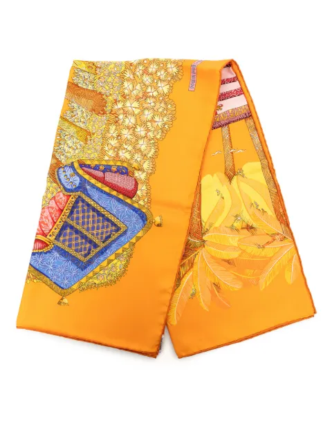 Hermès Pre-Owned 1990-2010 Ombres et Lumieres Silk Scarf 90 scarves Orange EGNUMSM0BBI0Q9DP