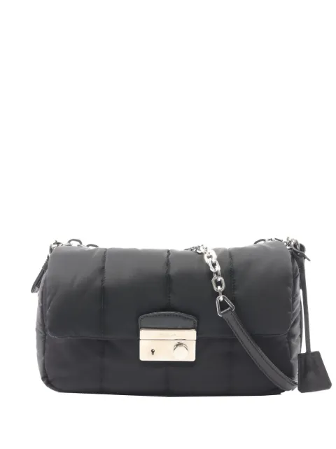 Prada Pre-Owned 2010-2026 Tessuto Bomber shoulder bag Black YLF1Q7QLJFYLH1LP