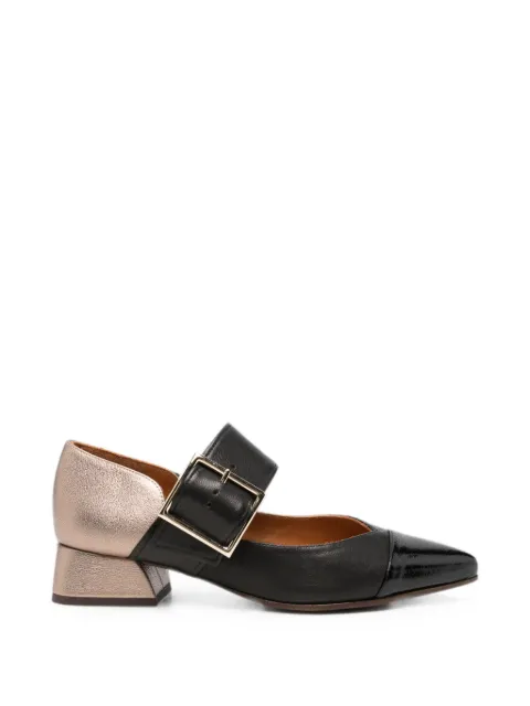 Chie Mihara Hebas buckle-fastening pointed-toe pumps Black HEBAS49
