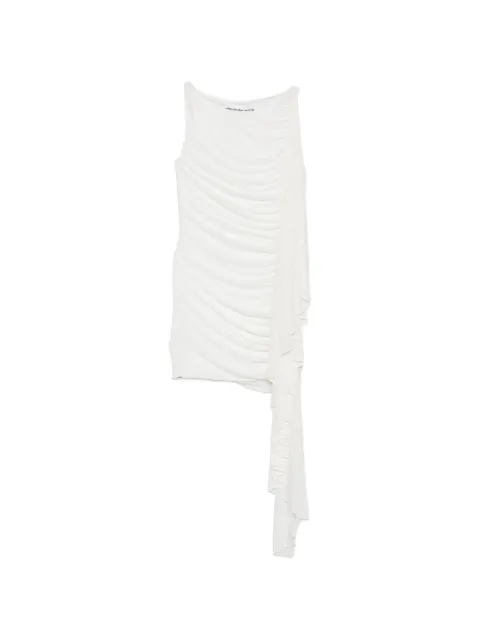 Alexander Wang ruched draped-detail mini dress White 1CC3266098