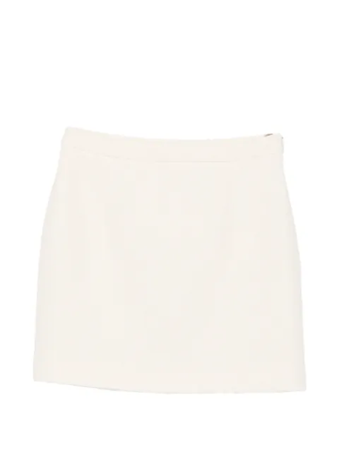 Alessandra Rich bouclé-knit mini skirt Neutrals FABX1441F4801