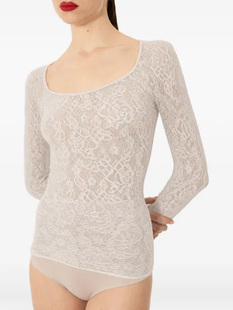 Wolford Infinite Rose floral-pattern top White 534111168
