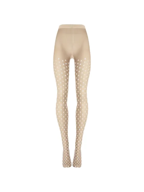 Wolford floral-pattern sheer-opaque tights Neutrals 176894788