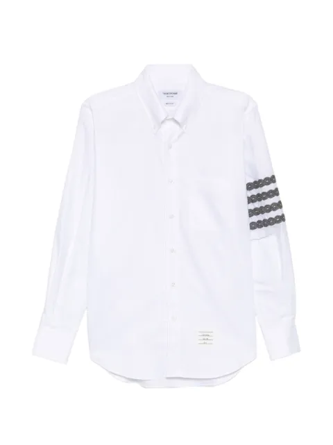 Thom Browne 4-Bar embroidered shirt White MWL272EE1698100