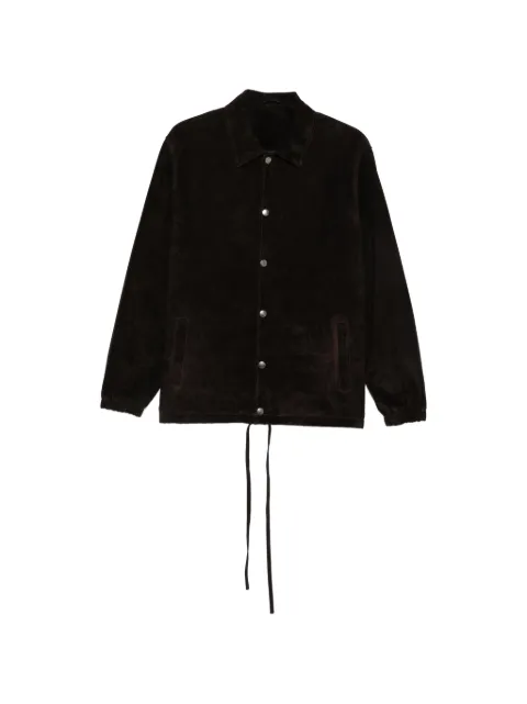 Giorgio Brato suede long-sleeves jacket Brown GU27F24003BCSD