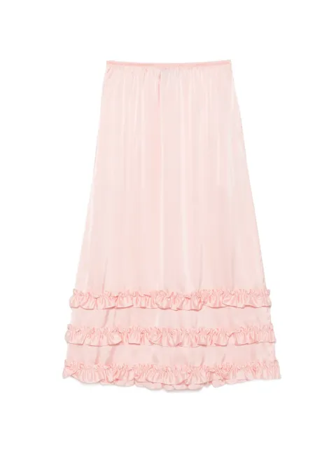 Simone Rocha ruffled tiered maxi skirt Pink 32131009