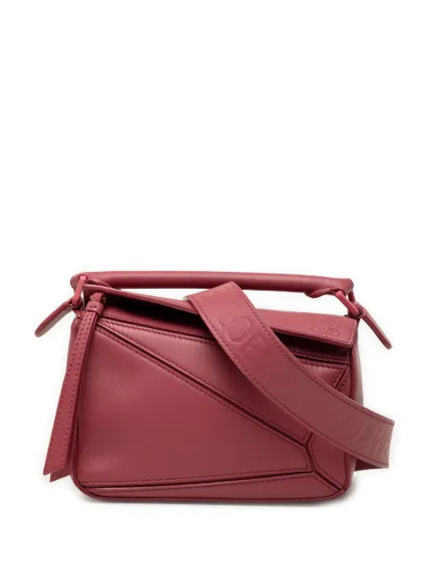 Loewe Pre-Owned 2022 Mini Calfskin Puzzle satchel Pink BDYDPEB6M35VE1JN