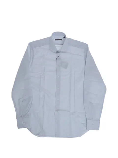 Corneliani French collar long-sleeve shirt Blue 27P1029381174007