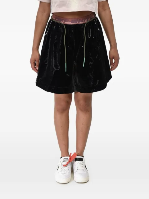 Off-White nylon shorts Velvet with logo elastic waistband Black OWVH019F21FAB0021000