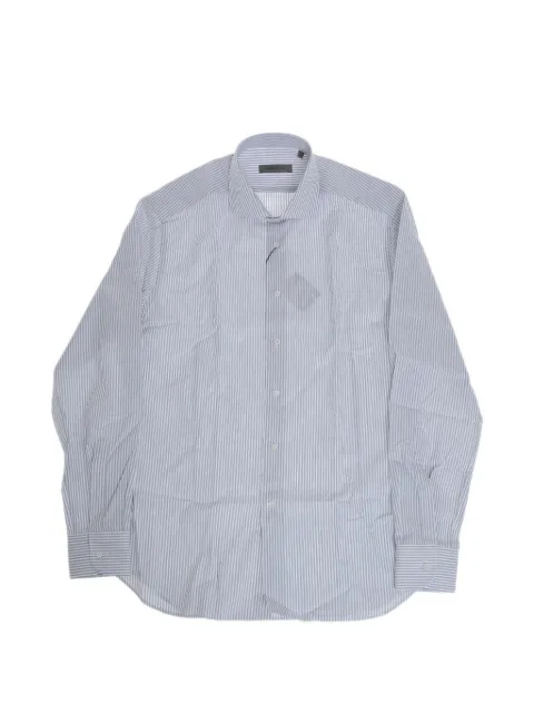 Corneliani striped French-collar shirt White 27P1029381605002