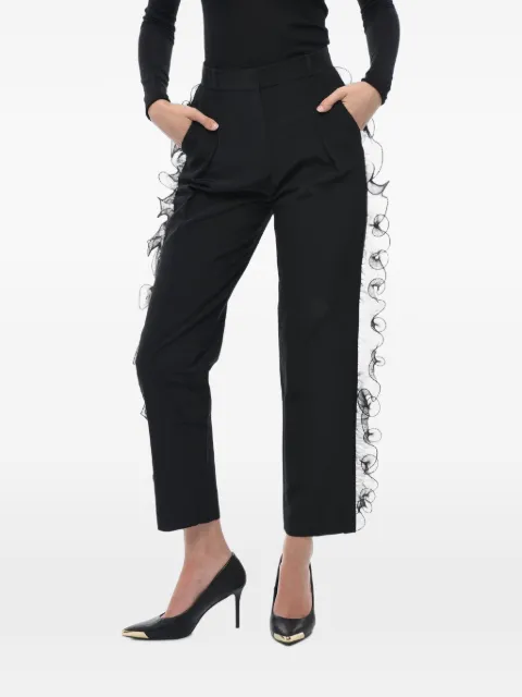 Stella McCartney ruffle-trim trousers Black 517047SKA50