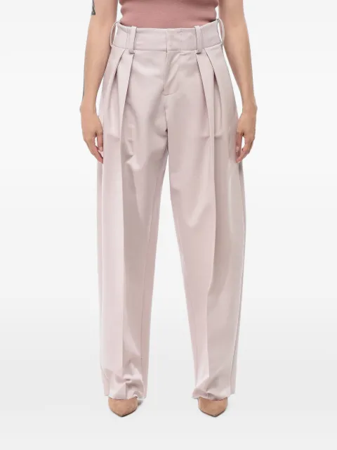 SUPER BLOND pleated wide-leg trousers Neutrals TROUSERBBROSA