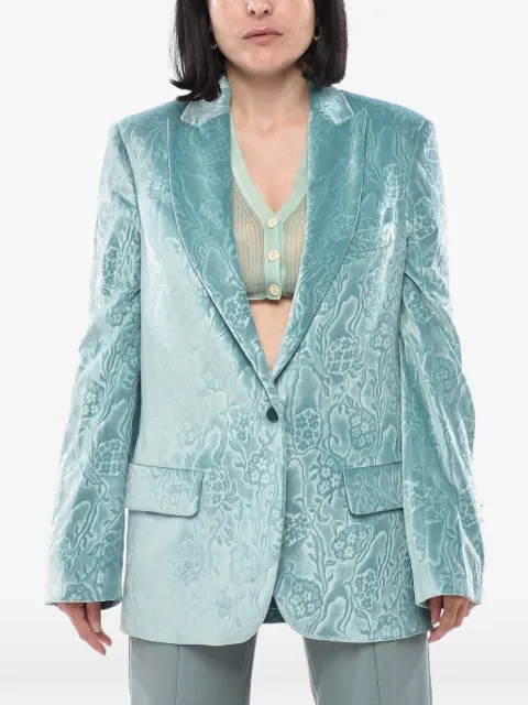 Off-White buttoned blazer Blue OWEF032E20FAB0044000
