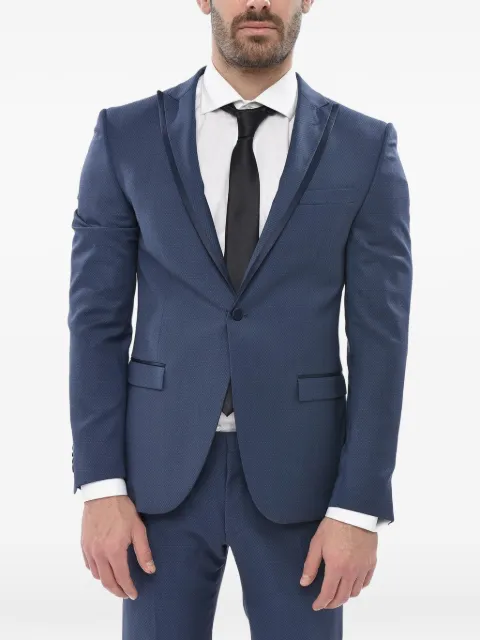 Corneliani Reset satin ceremony suit Blue 897Z242167505006