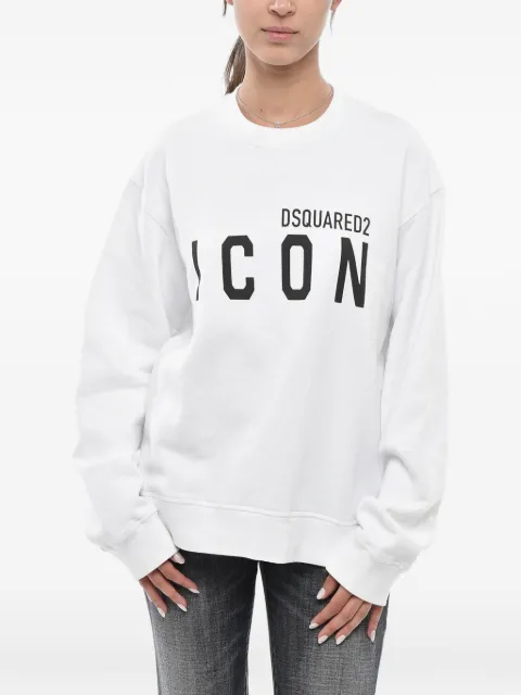 DSQUARED2 Icon logo-print sweatshirt White S80GU0044D25015