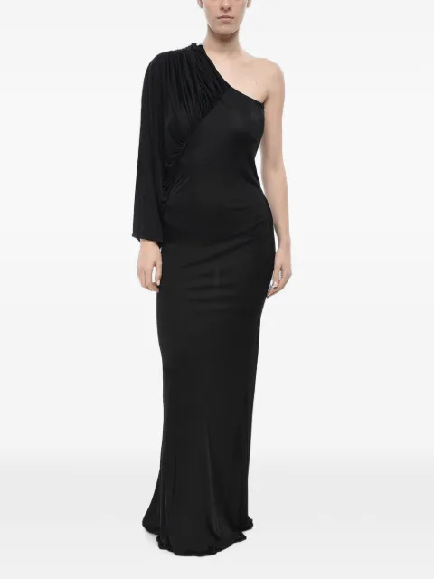 Saint Laurent one-shoulder maxi dress Black 736714Y7F981000