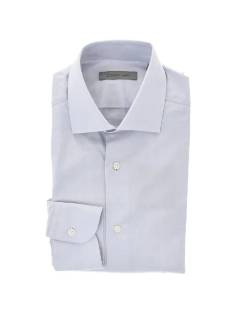 Corneliani cotton poplin French-collar shirt Grey 91P01N3120261080