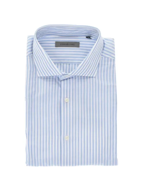Corneliani striped French-collar shirt White 91P02N3120263009